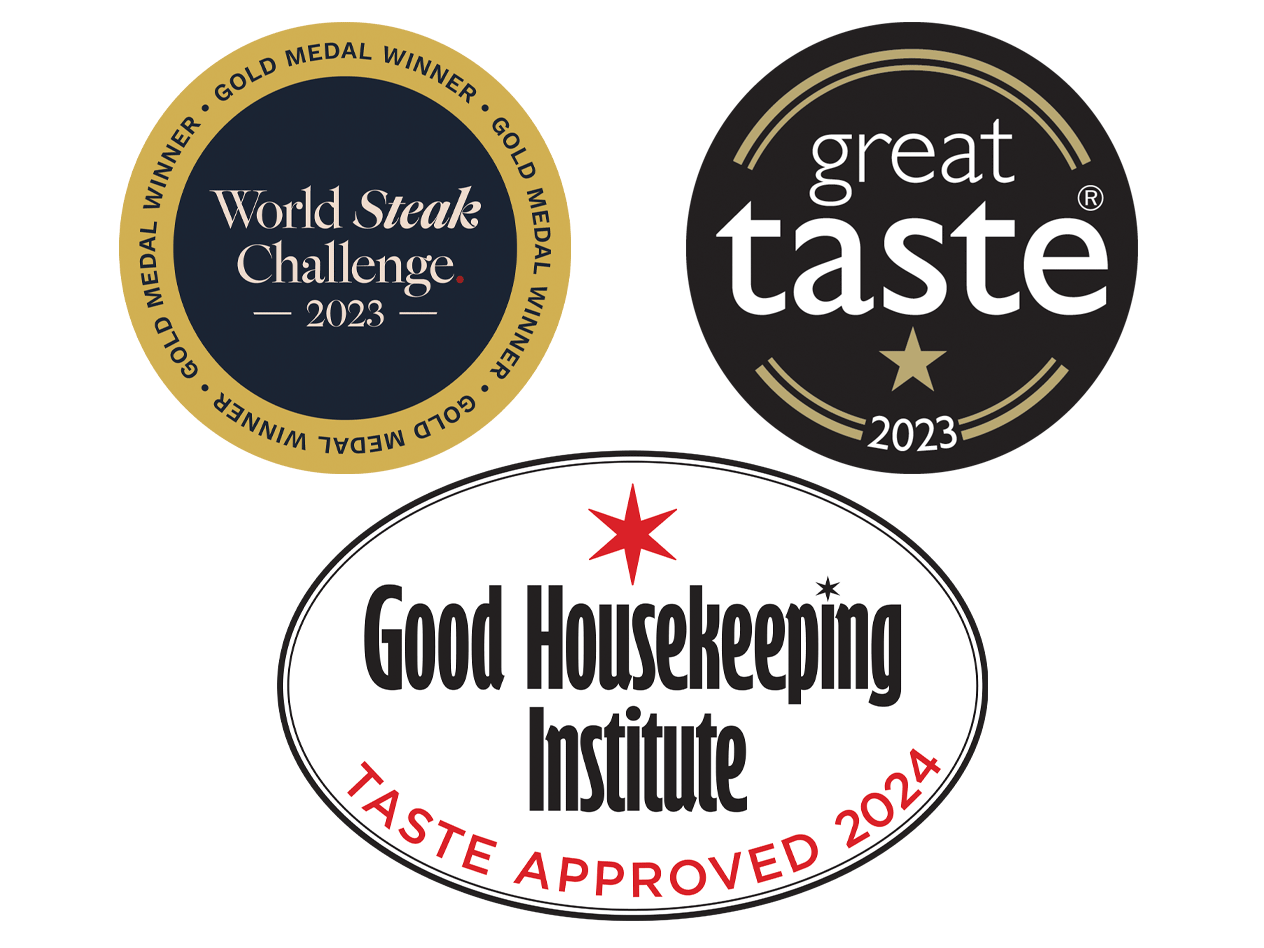 World Steak Challenge, Great Taste & Good Housekeeping Institute awards.