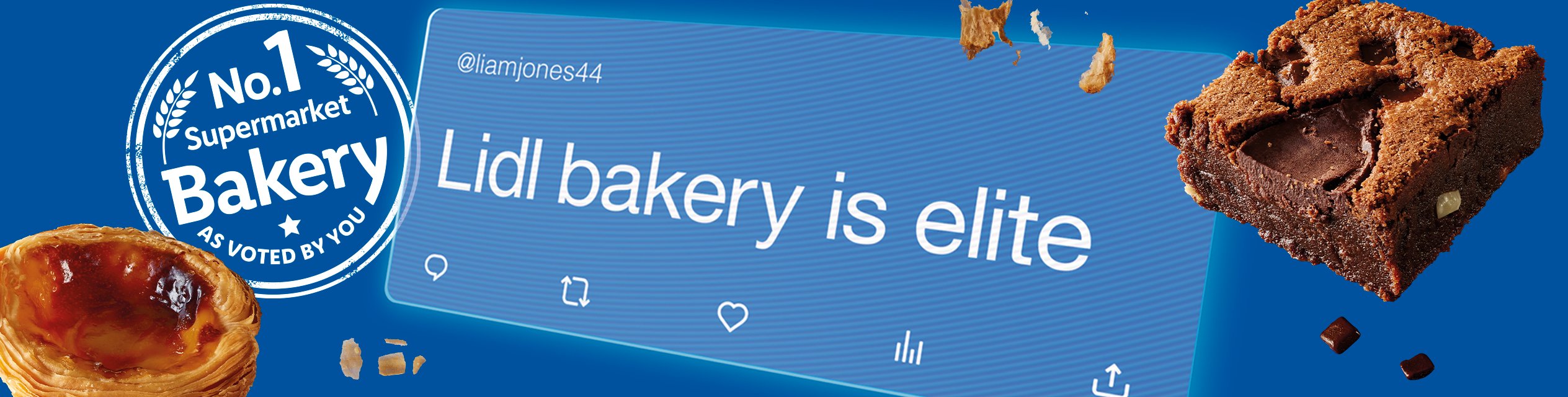 Lidl bakery: brownies, pastries and No.1 award.