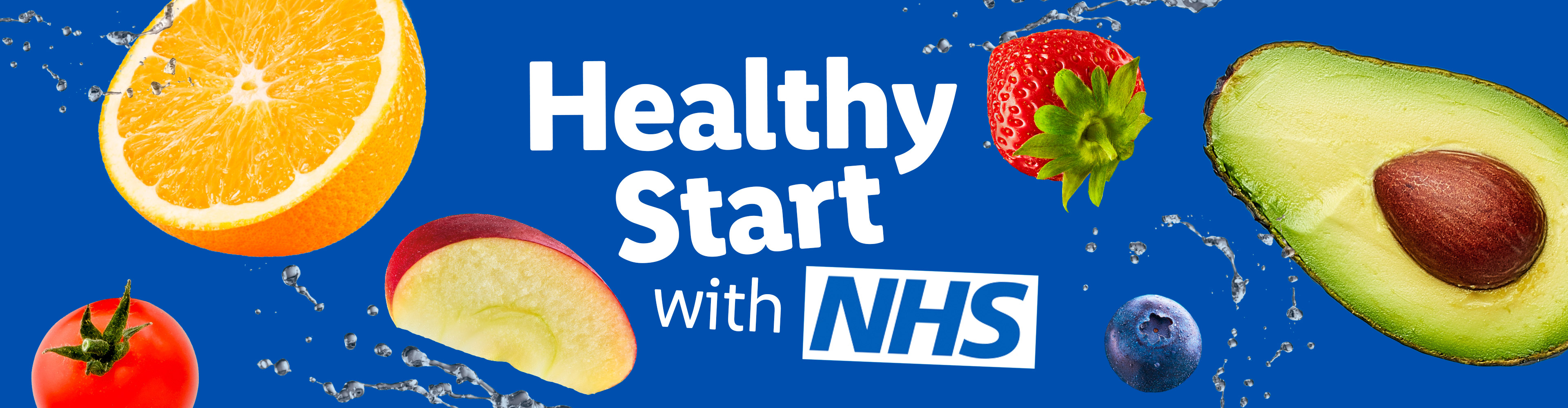 NHS: Healthy start with fruit and vegetables.