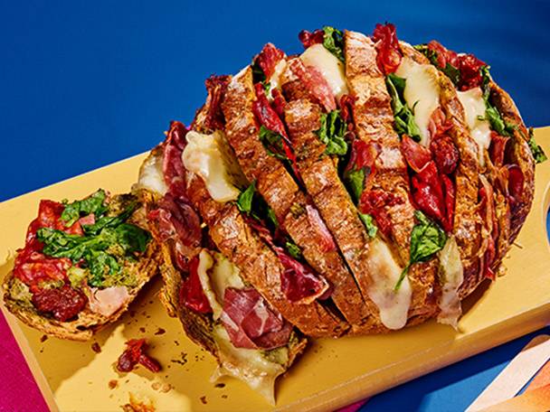 Grilled sandwiches with Provençal herbs