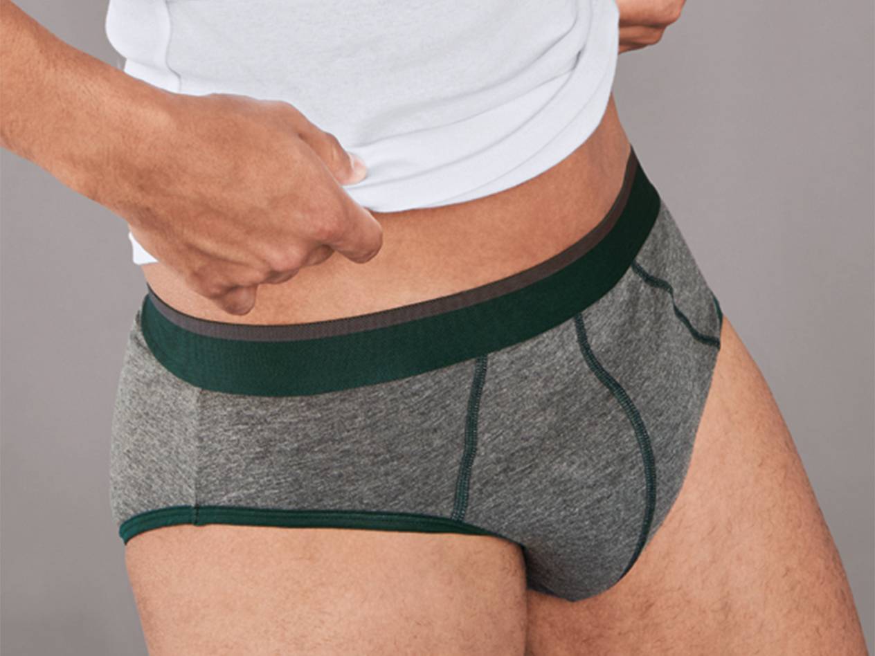 Grey men's briefs.